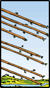 Asaların Sekizlisi - Tarot Kartı