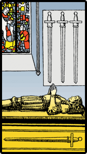 Kılıçların Dörtlüsü - Tarot Kartı
