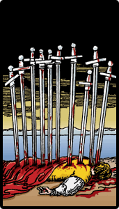 Kılıçların Onlusu - Tarot Kartı