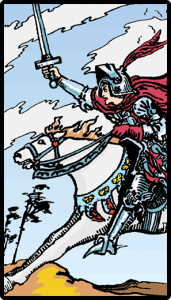 Kılıçların Şövalyesi - Tarot Kartı