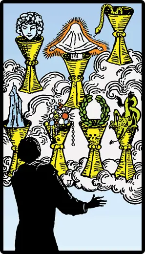 Kupaların Yedilisi - Tarot Kartı